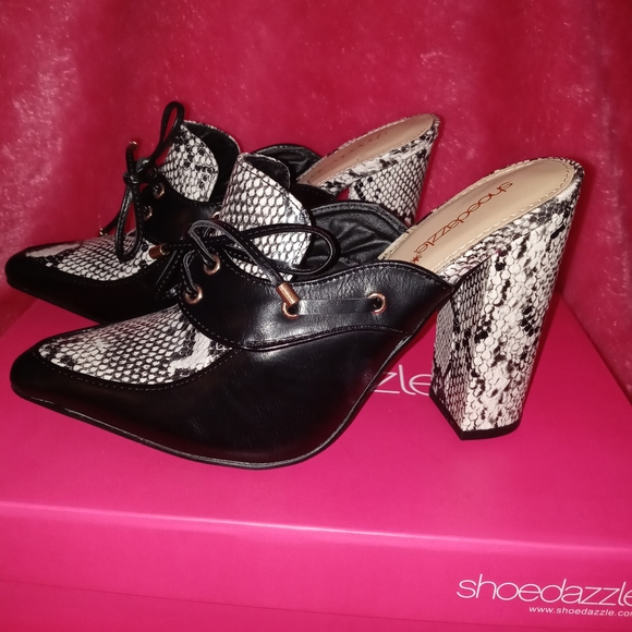 Faux-Leather slip on heel - Picture 2 of 4